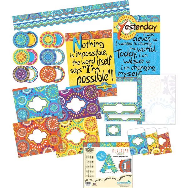 Moroccan Designer Classroom Set, 479 Pieces/Set, Barker Creek, Mfr#: 3566